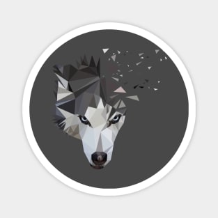 Wolf lowpoly Magnet